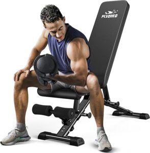 FLYBIRD Weight Bench, Adjustable Strength Training Bench