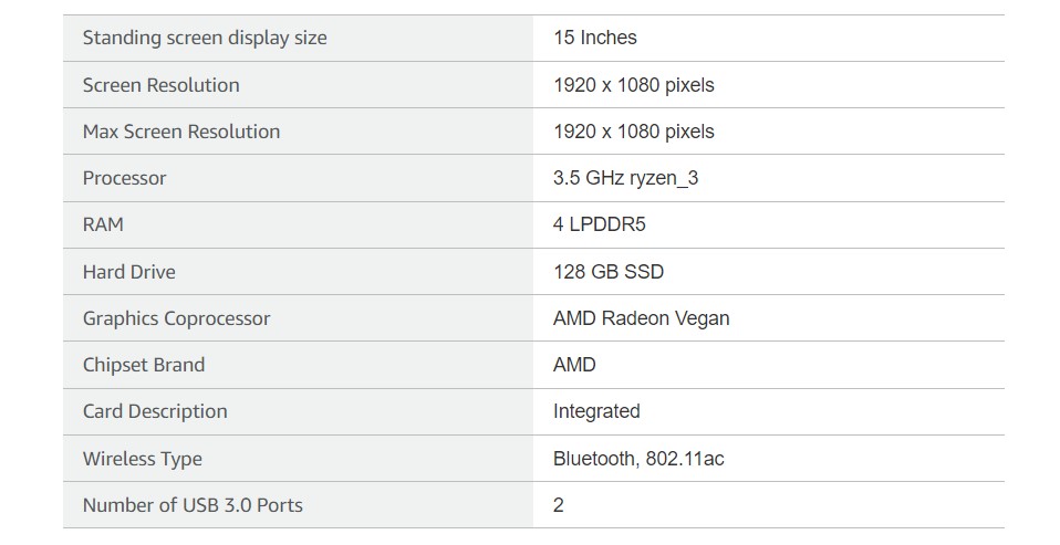 ASUS Vivobook AMD ryzen 3