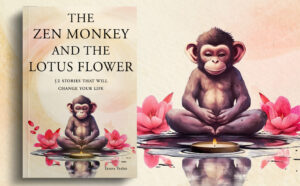 The Zen Monkey and the Lotus Flower